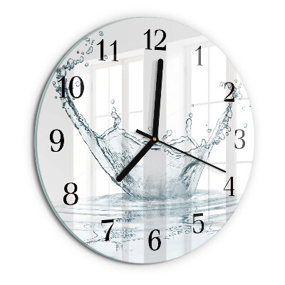 Round wall clock Water