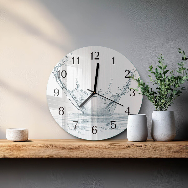 Round wall clock Water