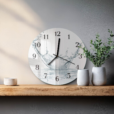 Round wall clock Water