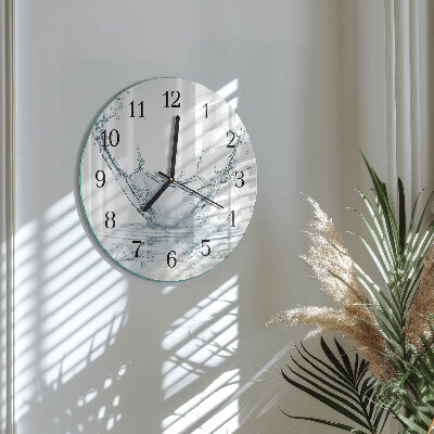Round wall clock Water