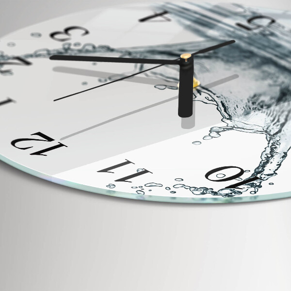 Round wall clock Water