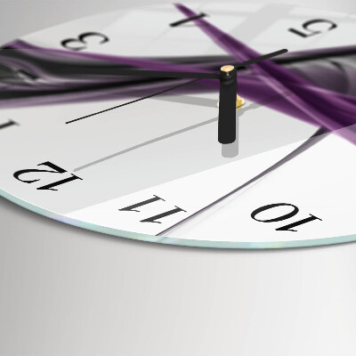 Round wall clock Abstract Smoke