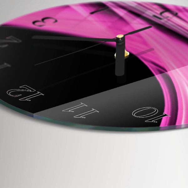 Round wall clock Abstract Lines
