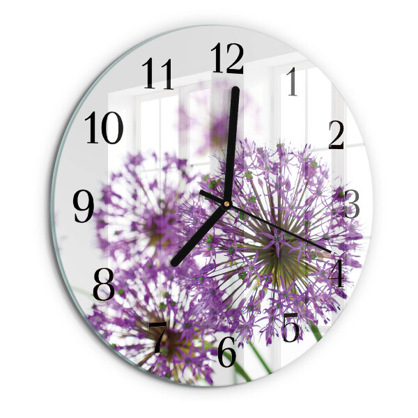 Round wall clock Flower