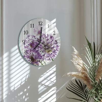 Round wall clock Flower