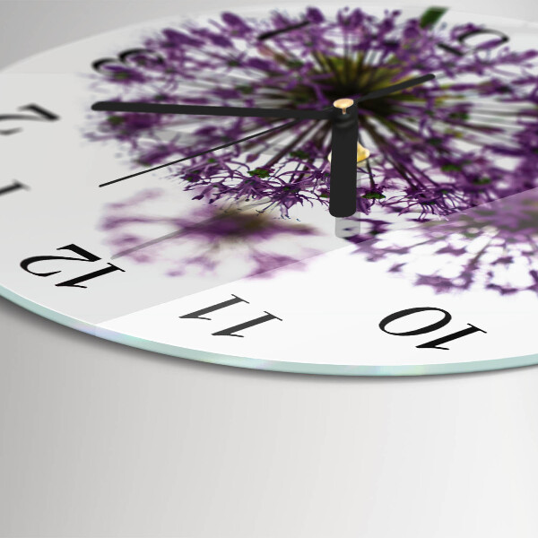Round wall clock Flower