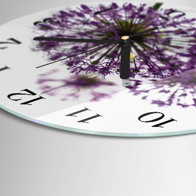 Round wall clock Flower