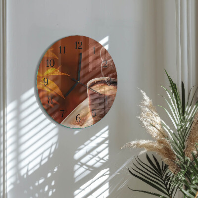Round wall clock Coffee