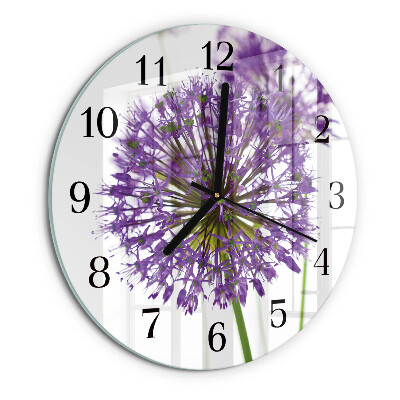 Round wall clock Flower