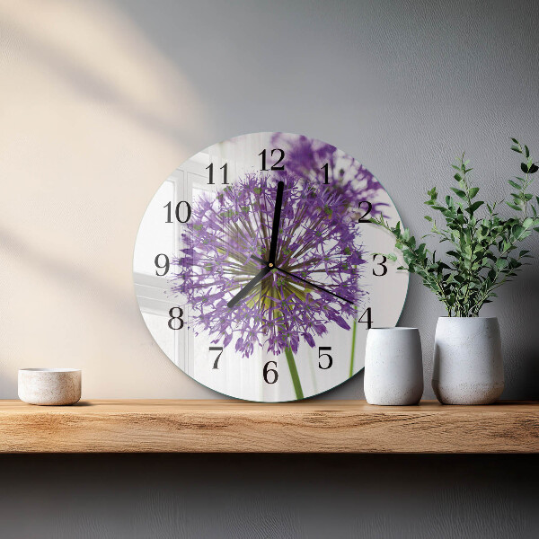 Round wall clock Flower