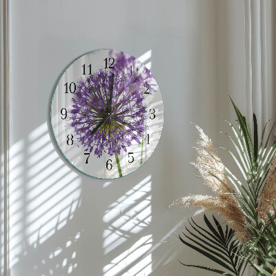 Round wall clock Flower