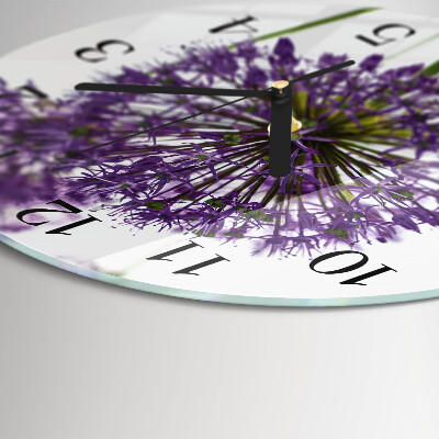 Round wall clock Flower