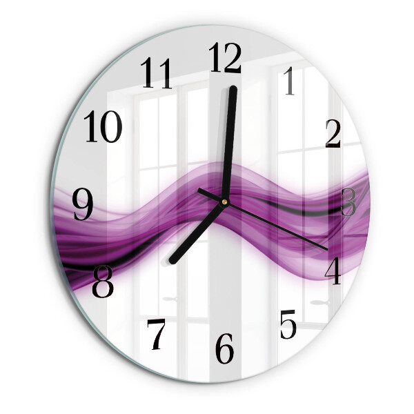 Round wall clock Abstract Lines