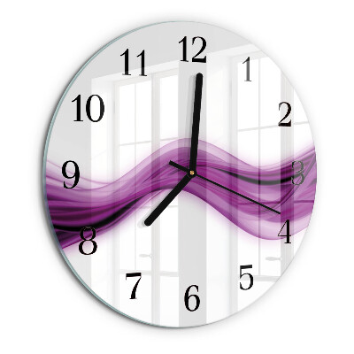 Round wall clock Abstract Lines