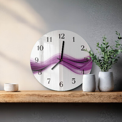 Round wall clock Abstract Lines