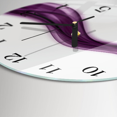 Round wall clock Abstract Lines