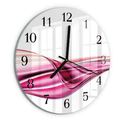 Round wall clock Abstract Lines