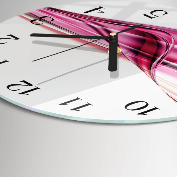 Round wall clock Abstract Lines