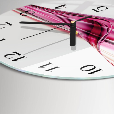Round wall clock Abstract Lines