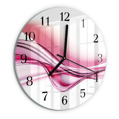Round wall clock Abstract Art