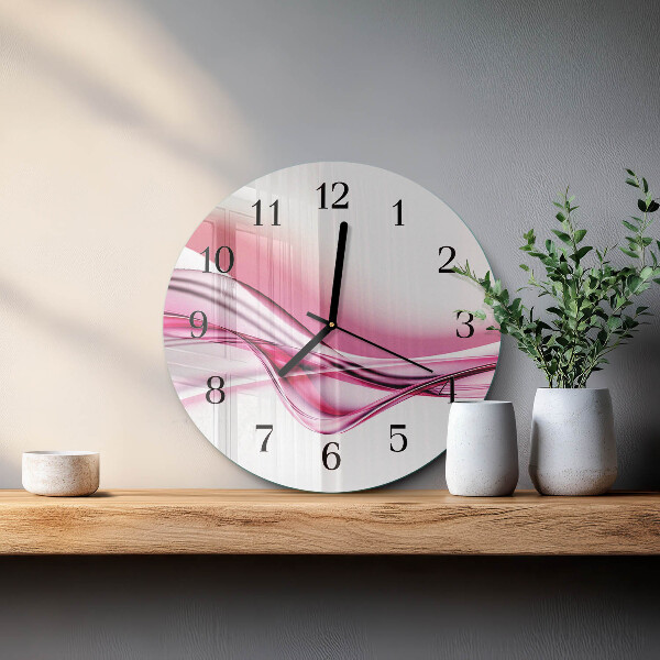 Round wall clock Abstract Art