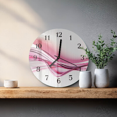 Round wall clock Abstract Art