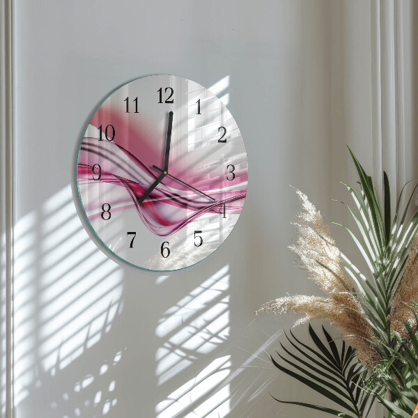 Round wall clock Abstract Art