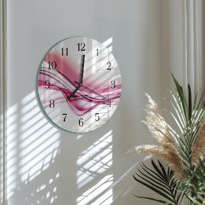 Round wall clock Abstract Art