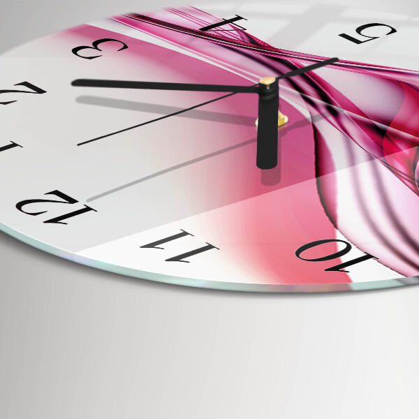 Round wall clock Abstract Art