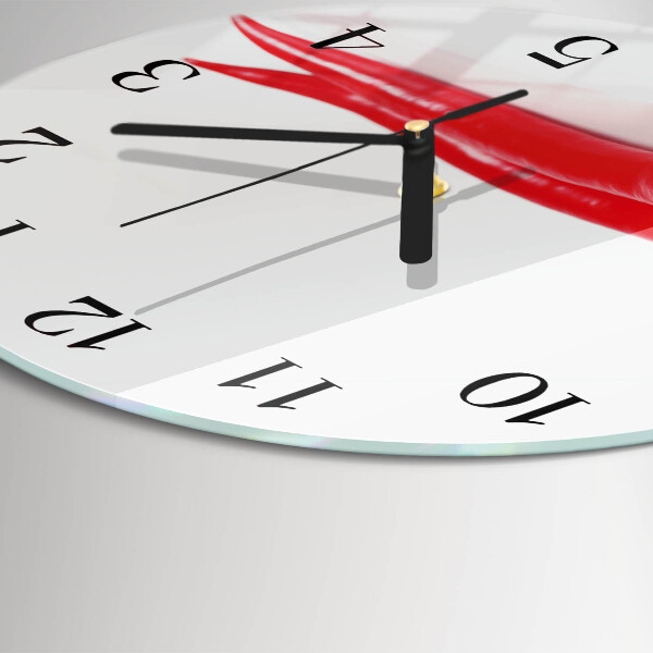 Round wall clock Chili peppers