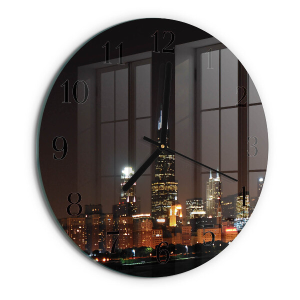 Round wall clock Night of the Horizon