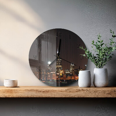 Round wall clock Night of the Horizon