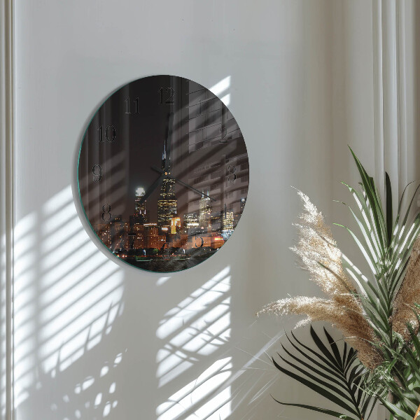 Round wall clock Night of the Horizon