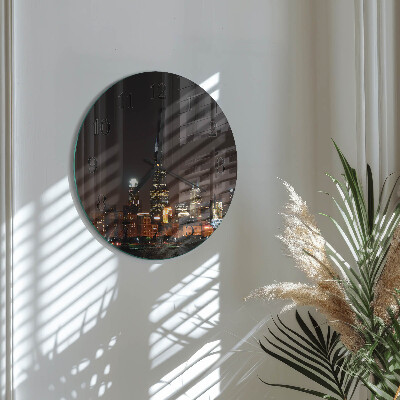 Round wall clock Night of the Horizon
