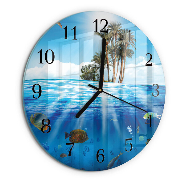 Round wall clock Fish Island