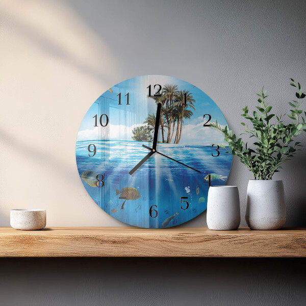 Round wall clock Fish Island