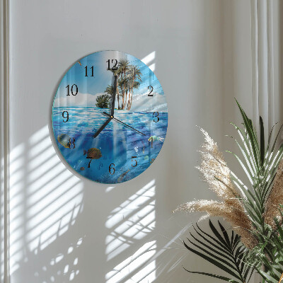 Round wall clock Fish Island