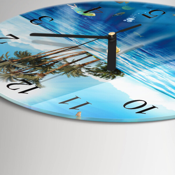 Round wall clock Fish Island