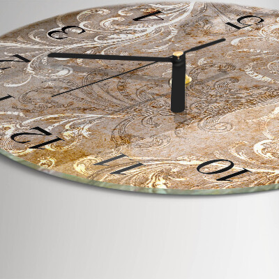 Round wall clock Flower Pattern