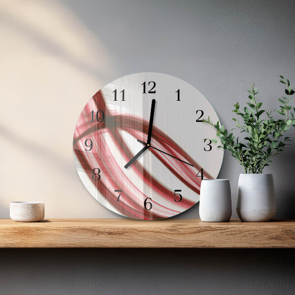 Round wall clock Abstract Lines