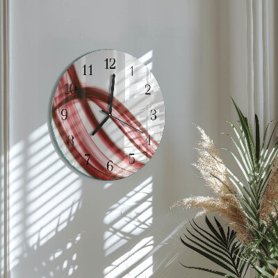 Round wall clock Abstract Lines