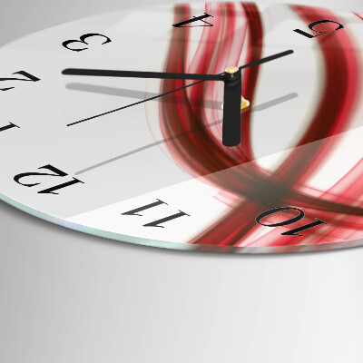 Round wall clock Abstract Lines