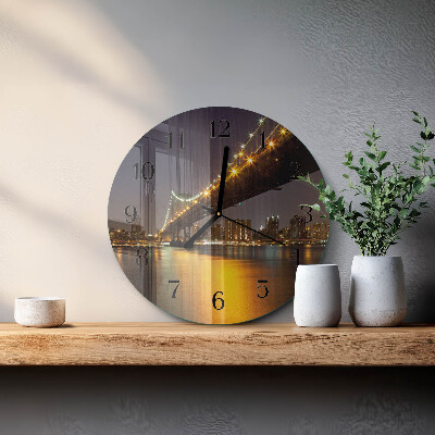 Round wall clock Horizon Bridge