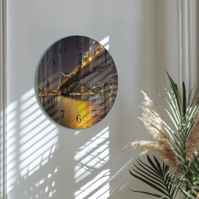 Round wall clock Horizon Bridge