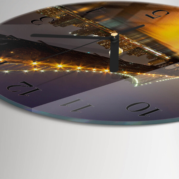 Round wall clock Horizon Bridge