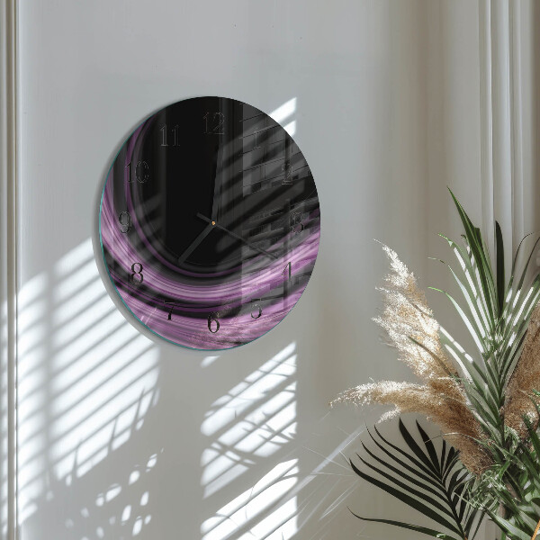 Round wall clock Abstract Lines