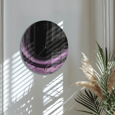 Round wall clock Abstract Lines