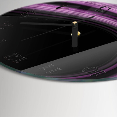 Round wall clock Abstract Lines