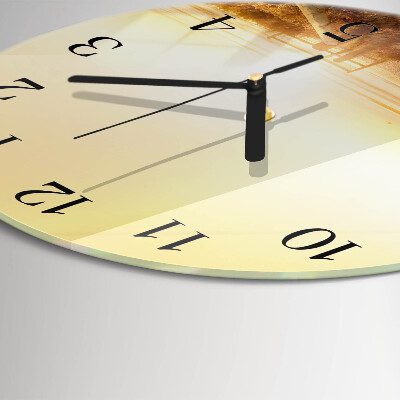 Round wall clock Beach Path
