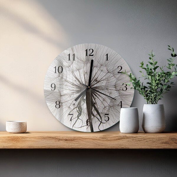 Round wall clock Dandelion
